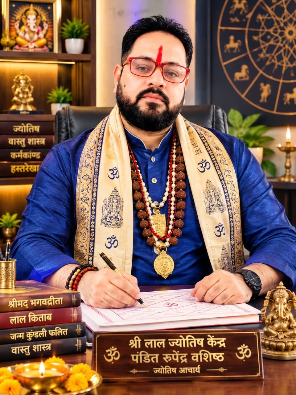 पंडित रूपेंद्र वशिष्ठ — ज्योतिष आचार्य, विघ्नहर्ता ज्योतिष कार्यालय